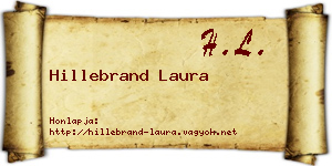 Hillebrand Laura névjegykártya