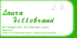 laura hillebrand business card